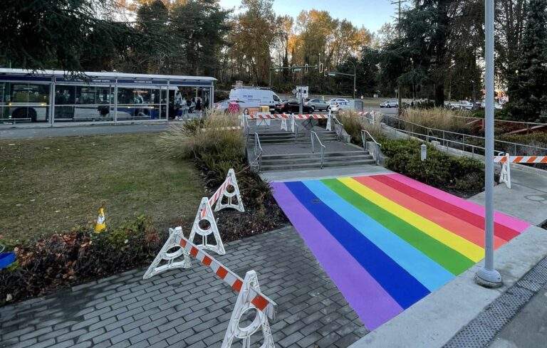 BCIT Rainbow Crosswalk
